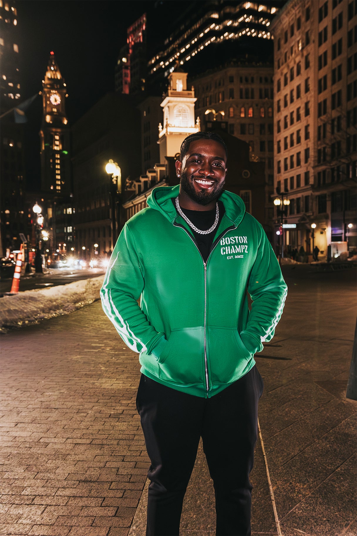 Boston Champs For the City of Boston Flame Hoodie