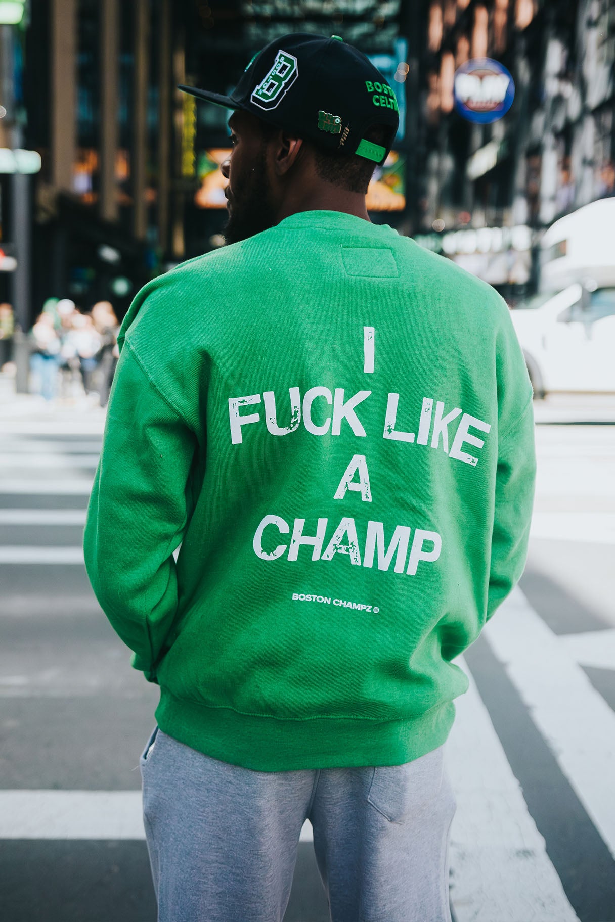 Boston Champs F Like A Champ Crewneck