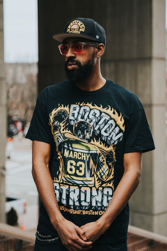 Boston Champs Marchy Boston Strong T-Shirt (Limited Edition \ No Restock)